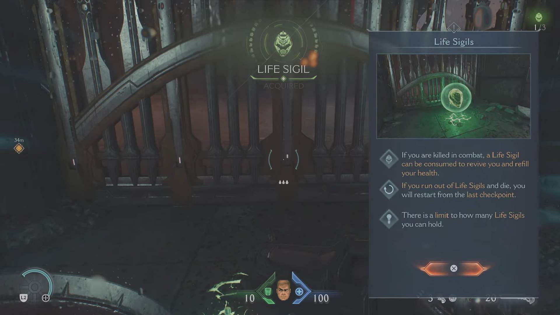 First Life Sigil from Village of Khalim (Image via Sportskeeda Gaming || Bethesda Softworks)